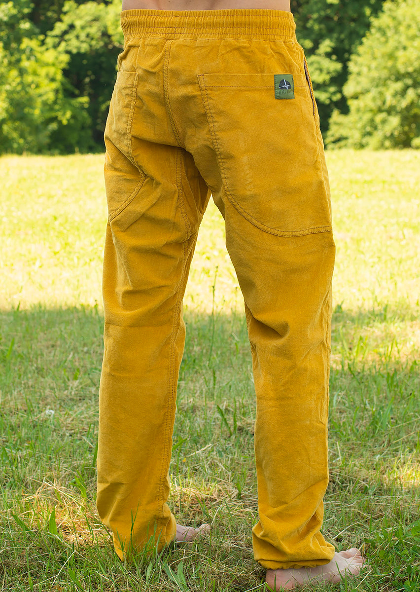 Men's Heartbeat CORDUROY Climbing Pants YELLOW