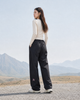 Ladinside ALPINIST Climbing Pants - BLACK w/ Cheery Blossom